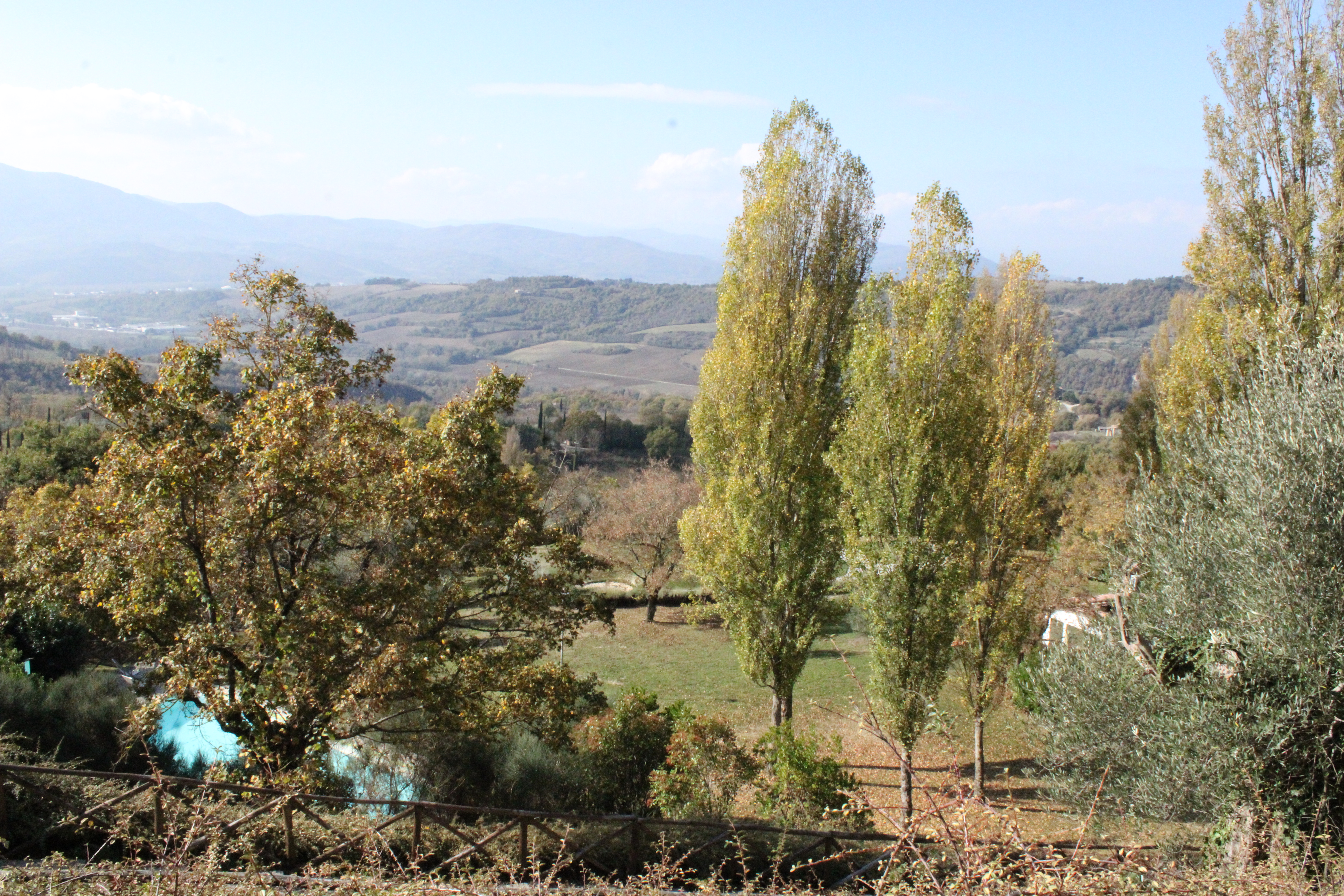 The scenic landscape of the Gubbio area